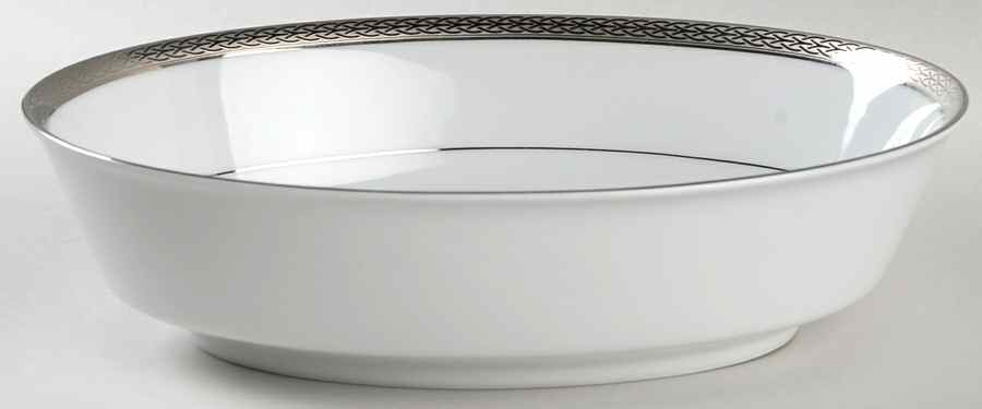 Queen's Platinum 9" Oval Vegetable Bowl by Noritake-1
