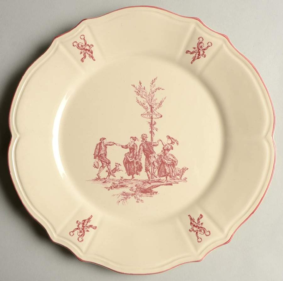 Delices des Quatre Saisons Salad/Dessert Plate by Niderviller (France)-1