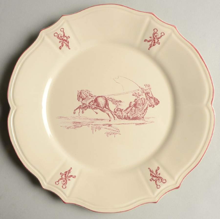 Delices des Quatre Saisons Salad/Dessert Plate by Niderviller (France)-1