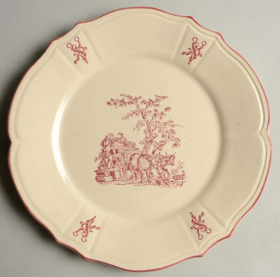 Delices des Quatre Saisons Salad/Dessert Plate by Niderviller (France)-1