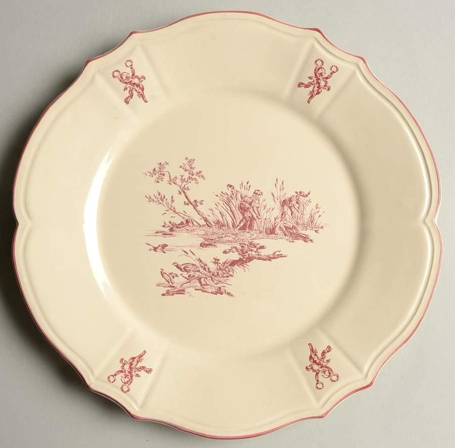Delices des Quatre Saisons Salad/Dessert Plate by Niderviller (France)-1