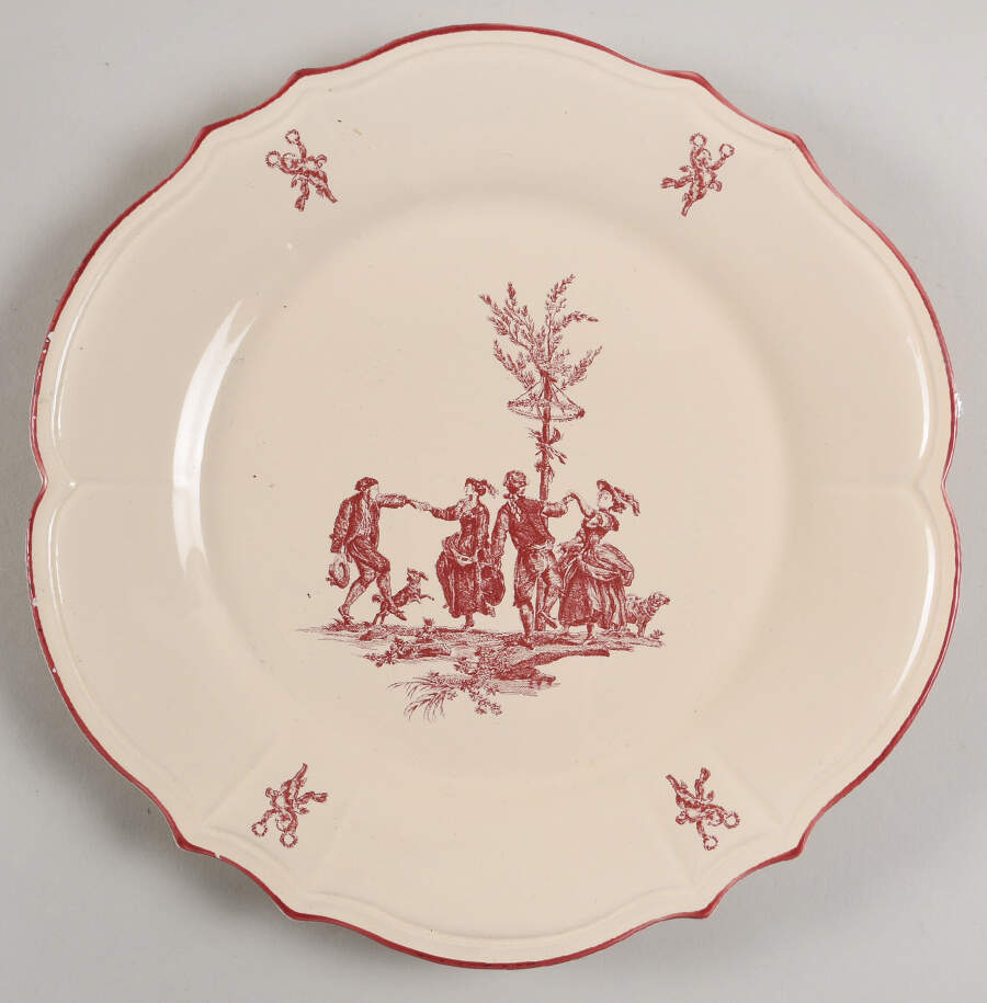 Delices des Quatre Saisons Dinner Plate by Niderviller (France)-1