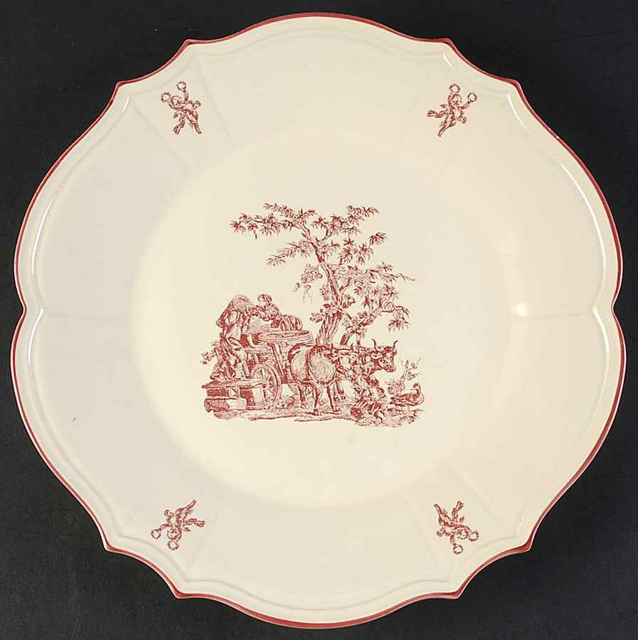 Delices des Quatre Saisons Dinner Plate by Niderviller (France)-1