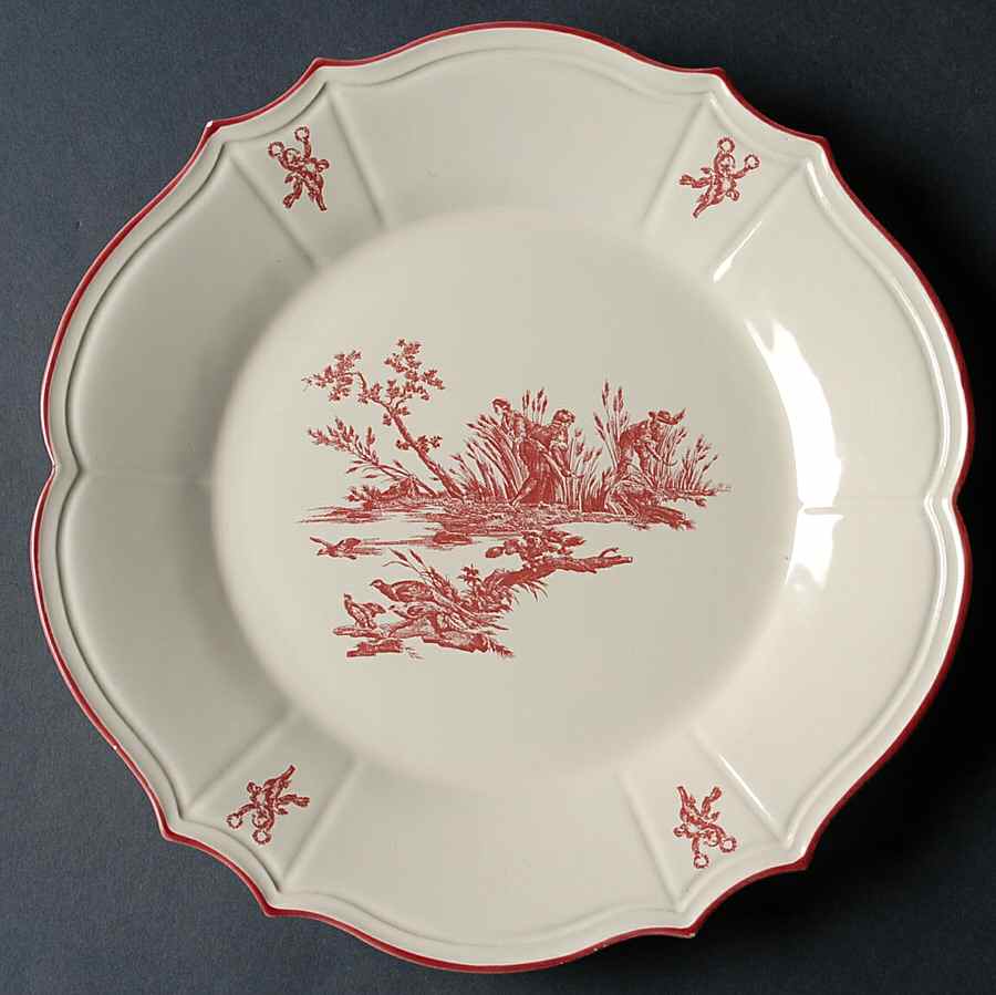 Delices des Quatre Saisons Dinner Plate by Niderviller (France)-1