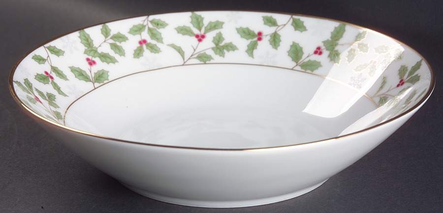Holly and Berry Gold Coupe Soup Bowl by Noritake-1