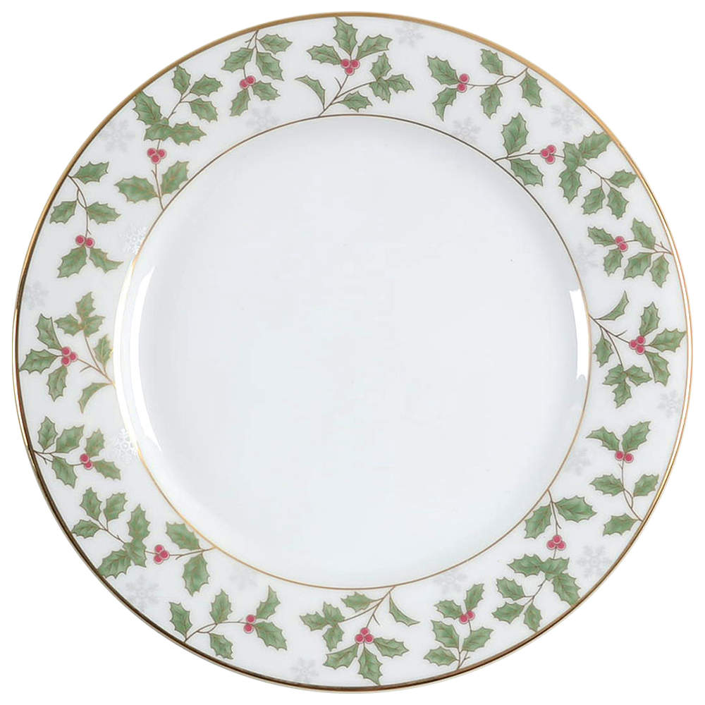 Holly and Berry Gold Salad Plate by Noritake-1