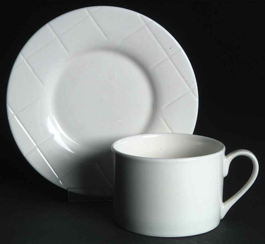 Stateroom Flat Cup & Saucer Set by Nautica-1