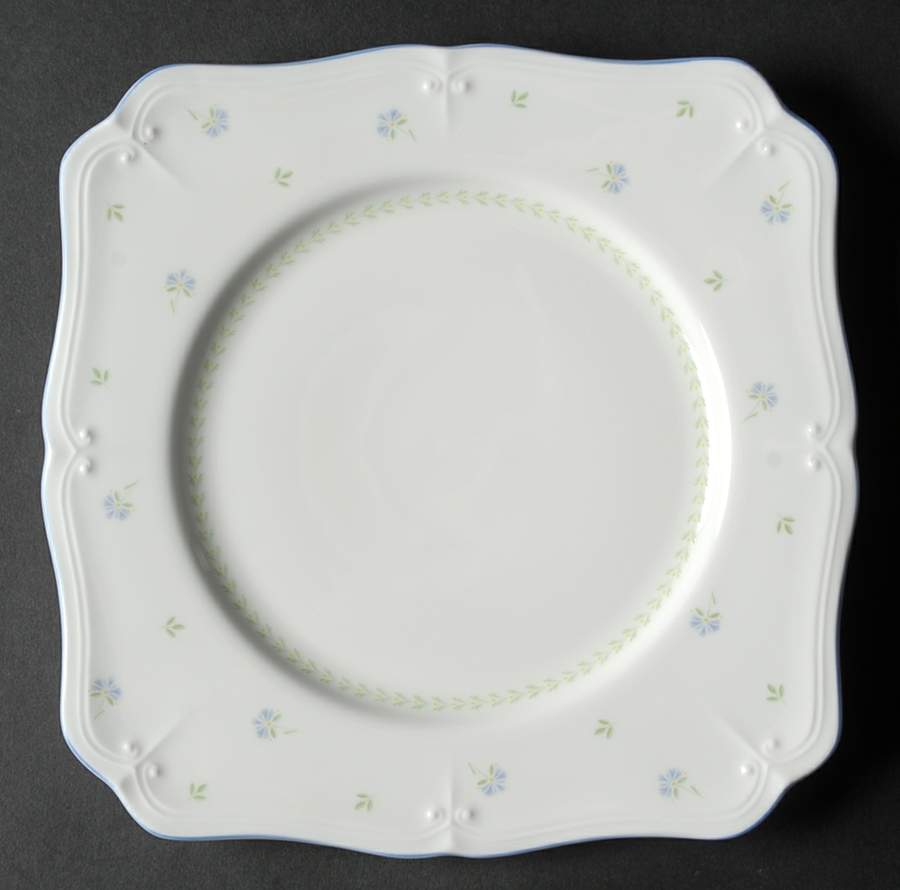 Petite Blue Square Accent Salad Plate by Nikko-1