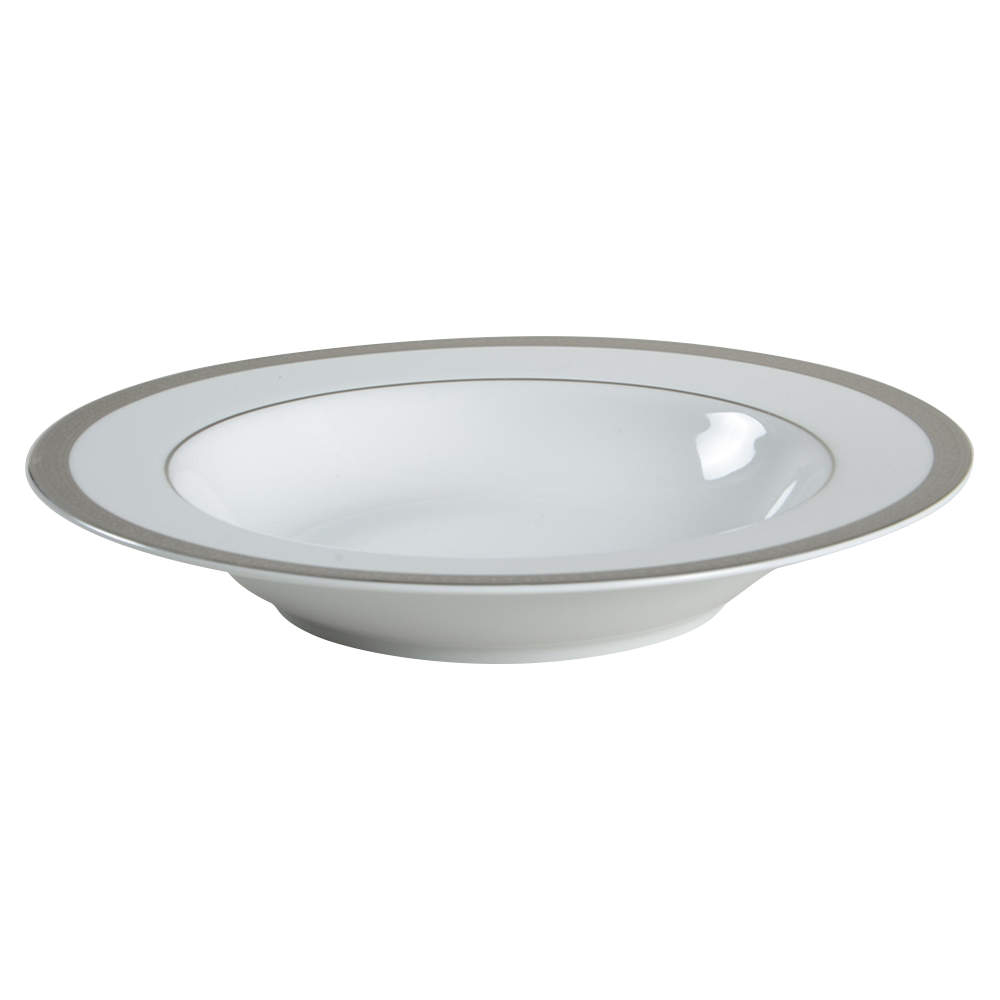 Versailles Platinum Large Rim Soup Bowl by Nikko-1