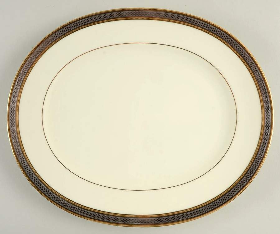 Contrella 13" Oval Serving Platter by Noritake-1