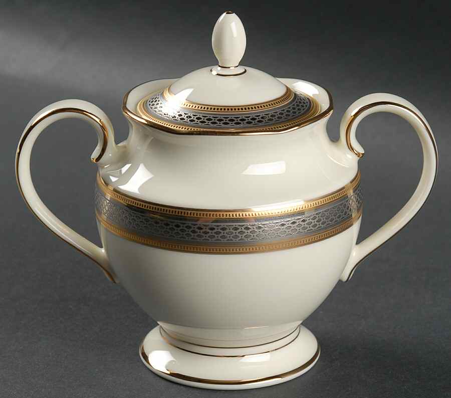 Contrella Sugar Bowl & Lid by Noritake-1