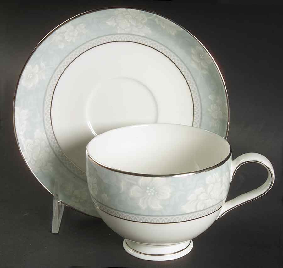 Rosella Blue Footed Cup & Saucer Set by Noritake-1