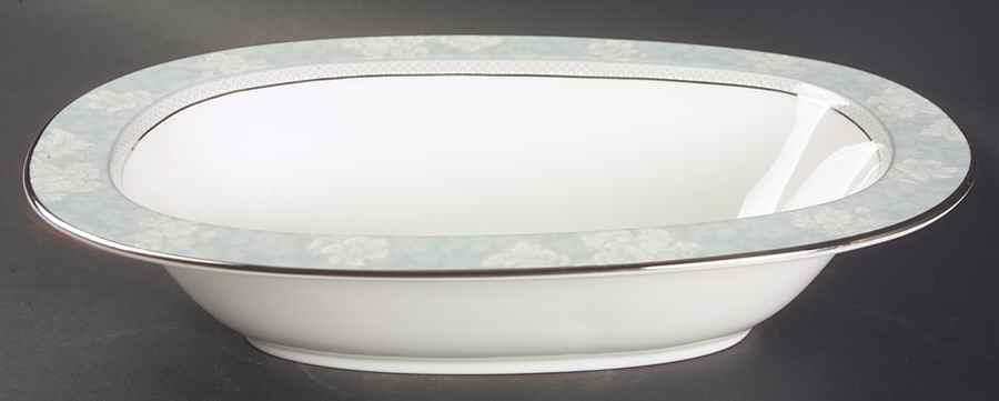 Rosella Blue 10" Oval Vegetable Bowl by Noritake-1