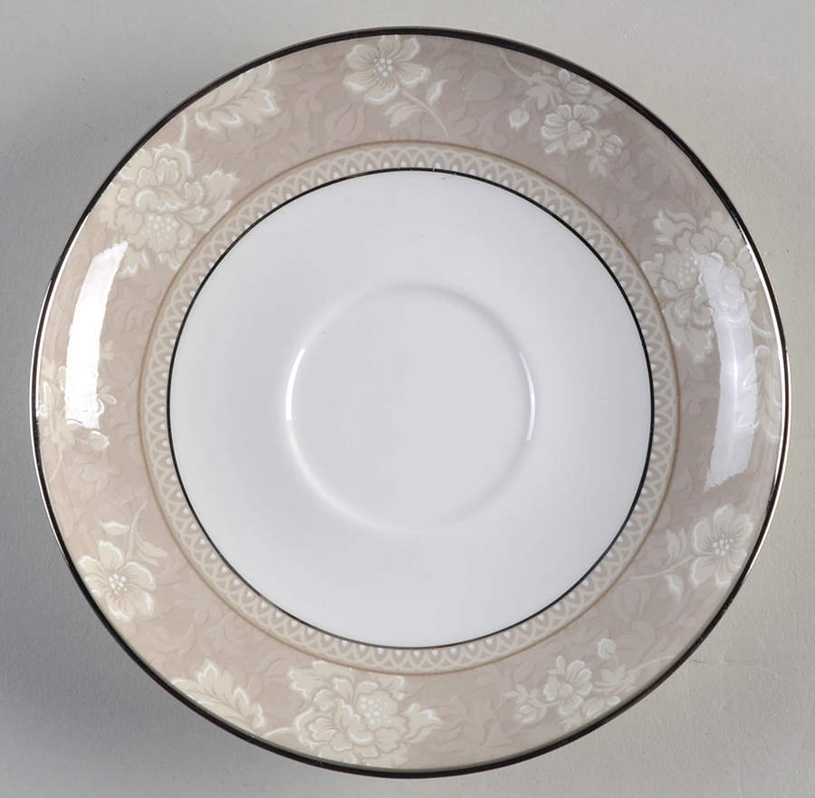 Rosella Taupe Saucer by Noritake-1