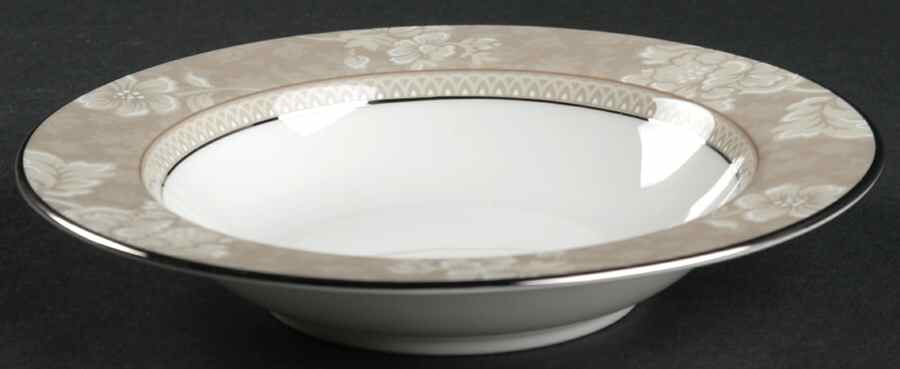 Rosella Taupe Rim Fruit/Dessert (Sauce) Bowl by Noritake-1