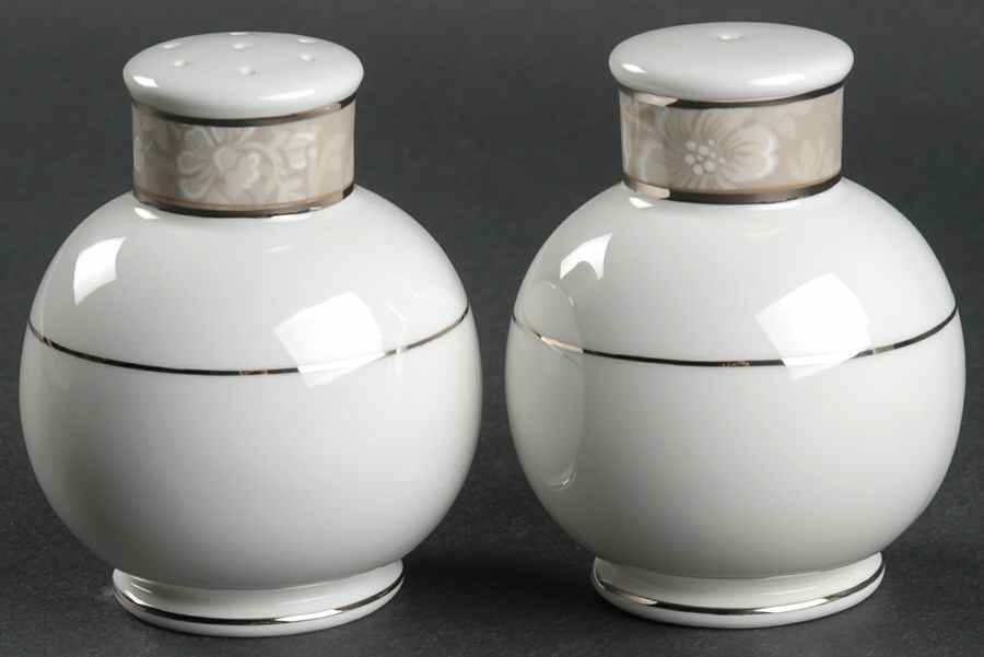 Rosella Taupe Salt & Pepper Set by Noritake-1