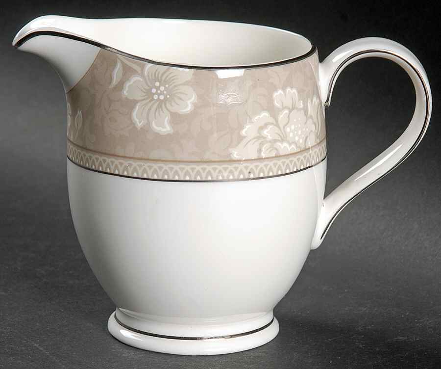 Rosella Taupe Creamer by Noritake-1