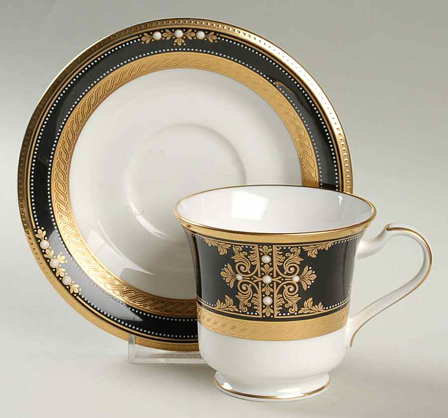 Evening Majesty Footed Cup & Saucer Set by Noritake-1