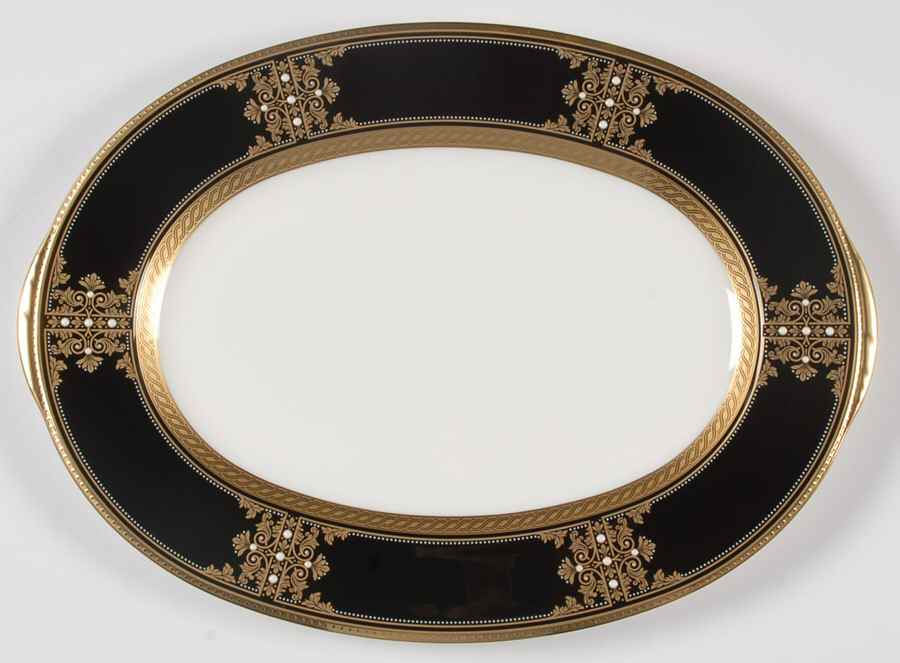 Evening Majesty 14" Oval Serving Platter by Noritake-1