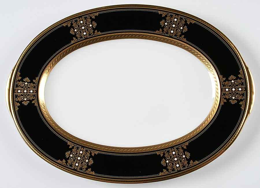 Evening Majesty 12" Oval Serving Platter by Noritake-1