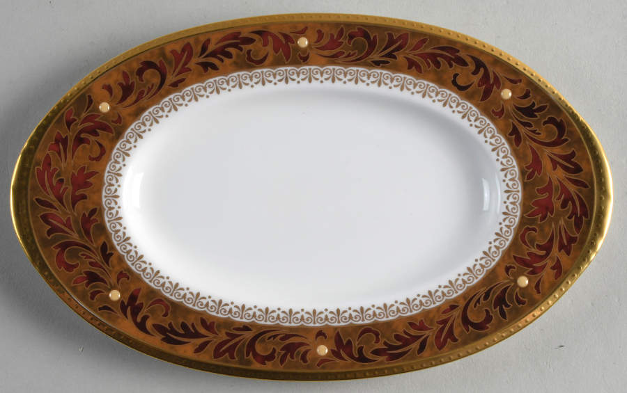Xavier Gold Relish/Butter Tray by Noritake-1