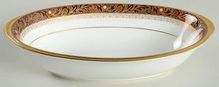 Xavier Gold 10" Oval Vegetable Bowl by Noritake-1