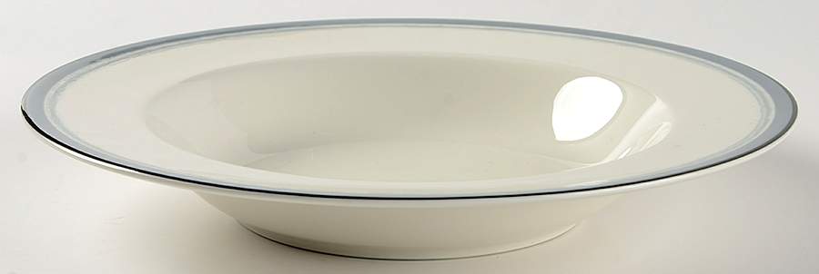 Java Graphite Swirl Large Rim Soup Bowl by Noritake-1
