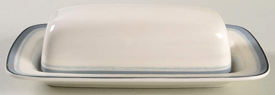 Java Graphite Swirl 1/4 Lb Covered Butter by Noritake-1