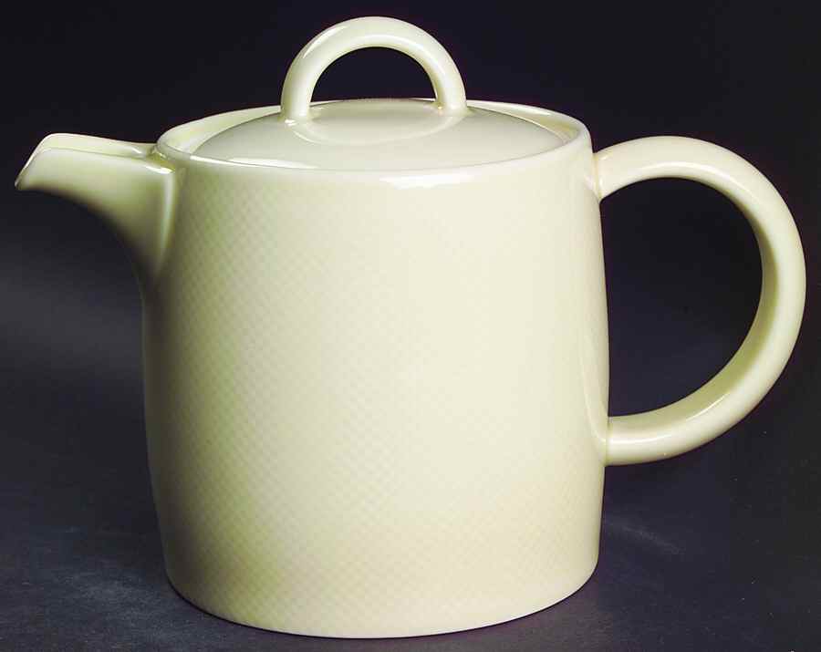 Reflections Ecru (Tan) Teapot & Lid by Nikko-1