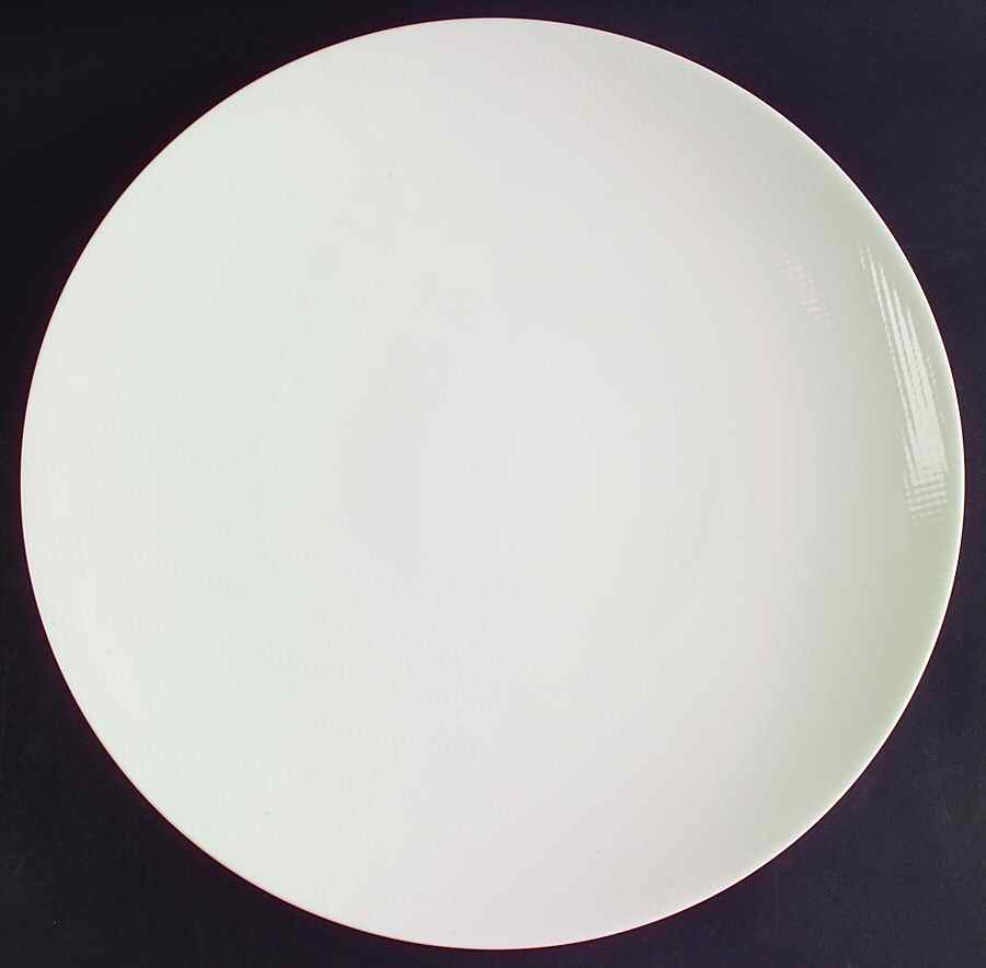 Reflections White 13" Chop Plate (Round Platter) by Nikko-1