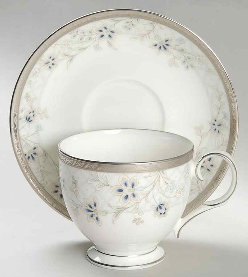 Delacorte Footed Cup & Saucer Set by Noritake-1