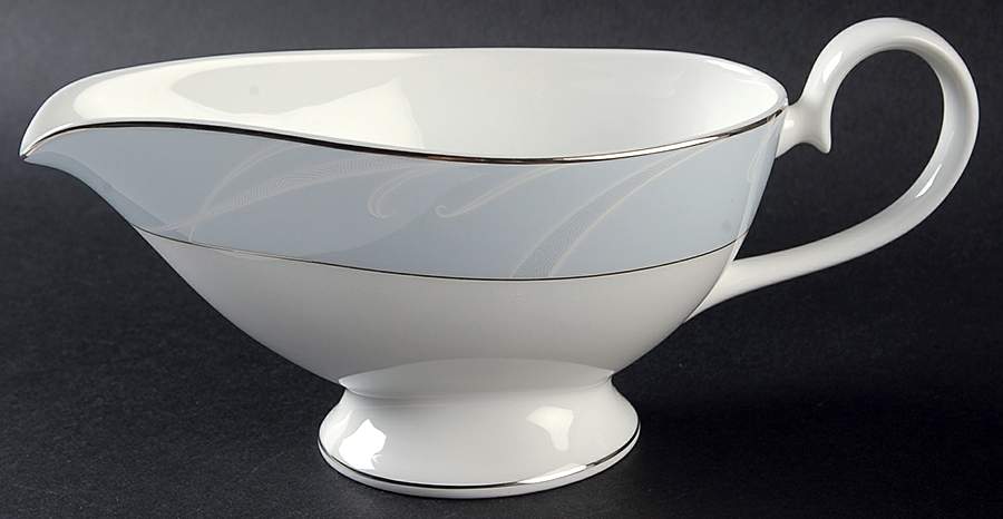 Pearl Crescent Gravy Boat by Nikko-1