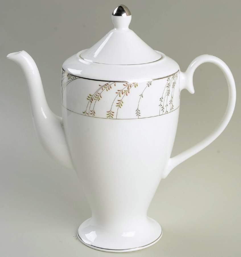 Pure Grace Tea/Coffee Pot & Lid by Nikko-1