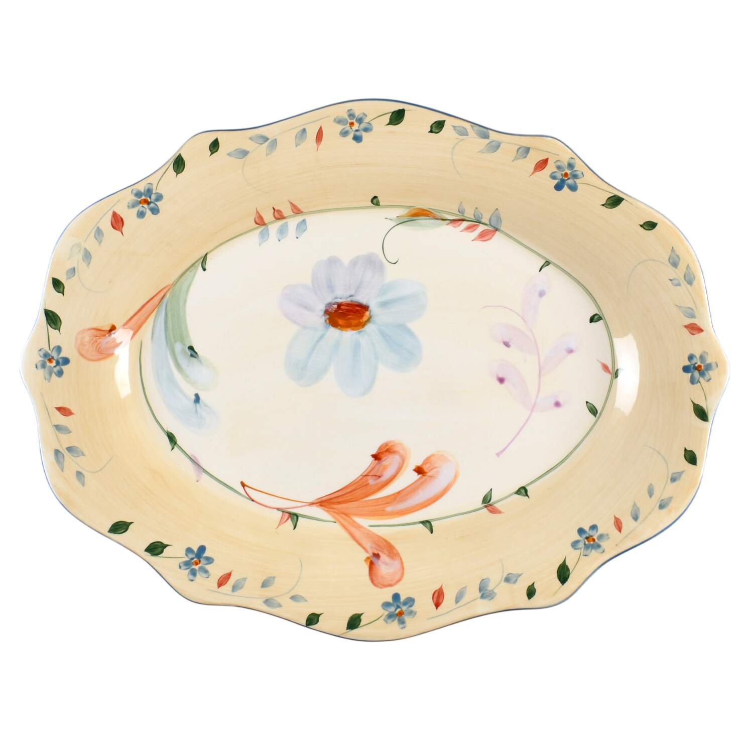Taylor Mae 18" Oval Serving Platter by Noble Excellence-1