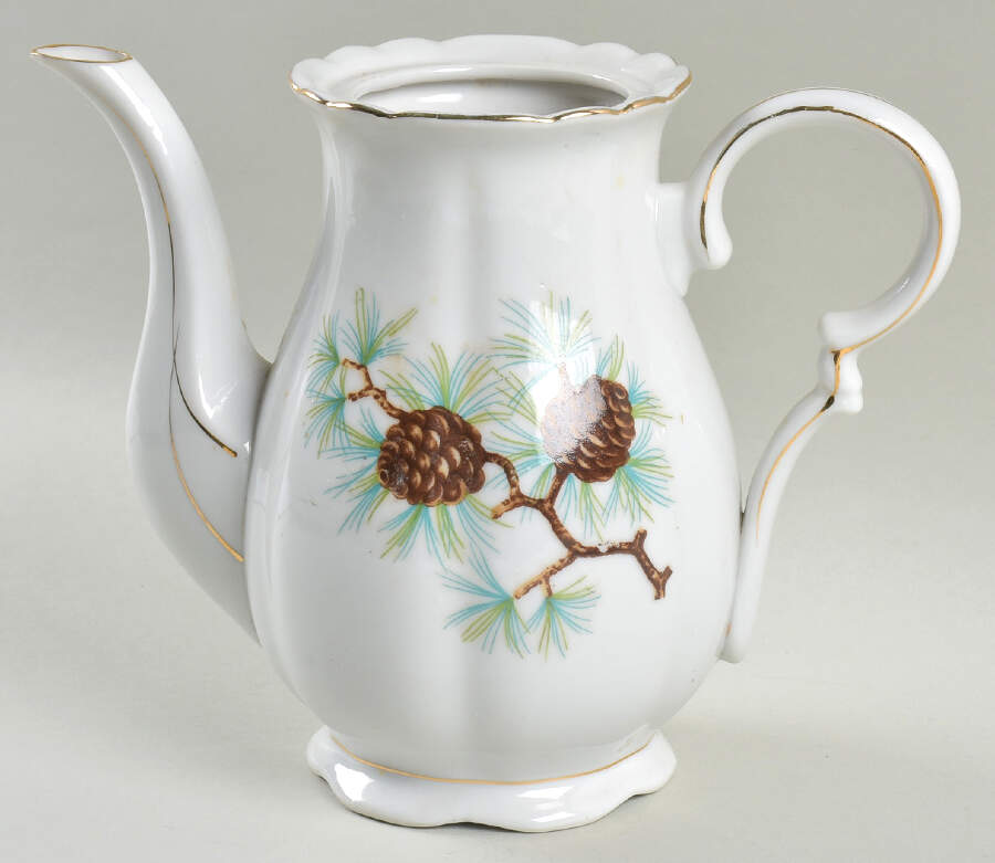 Pine Cone Coffee Pot No Lid by Norcrest-1