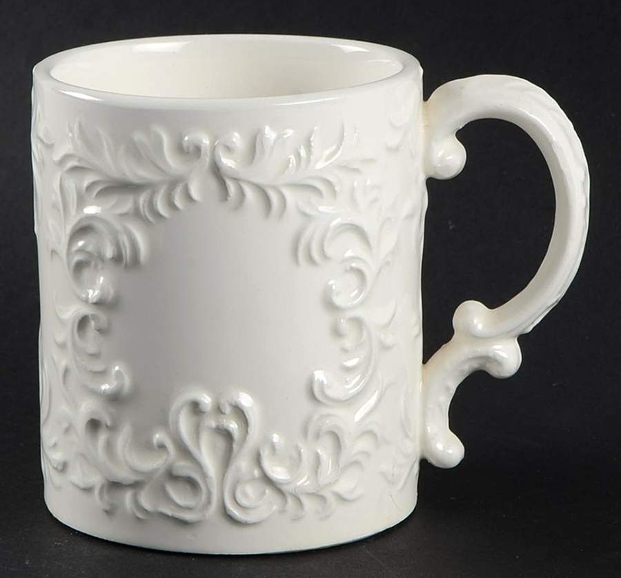 White Provincial Mug by Napco-1