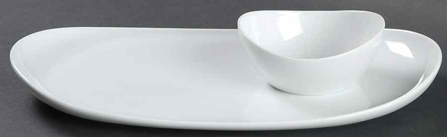 Butterfly Hors d'Oeuvres Set (Dip Bowl & Hors d"Oeuvres Plat by Nambe-1