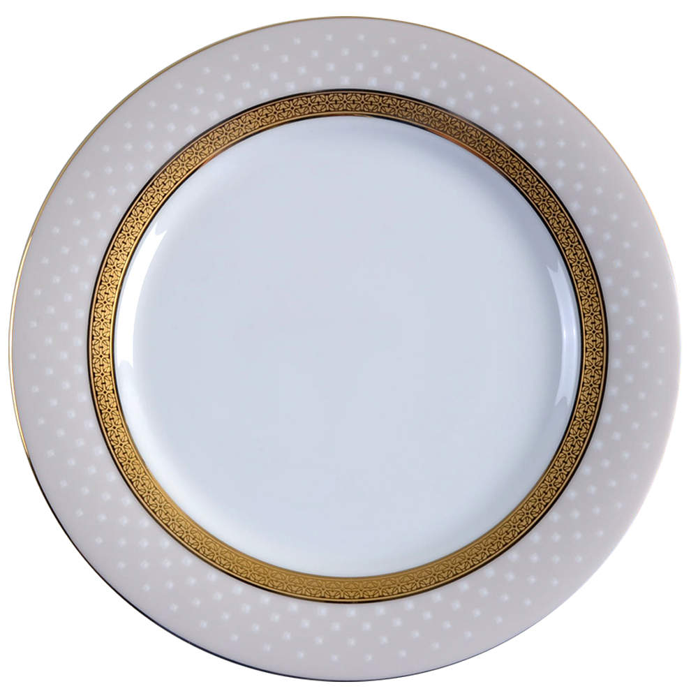 Metropolitan Gold Accent Luncheon Plate by Noritake-1