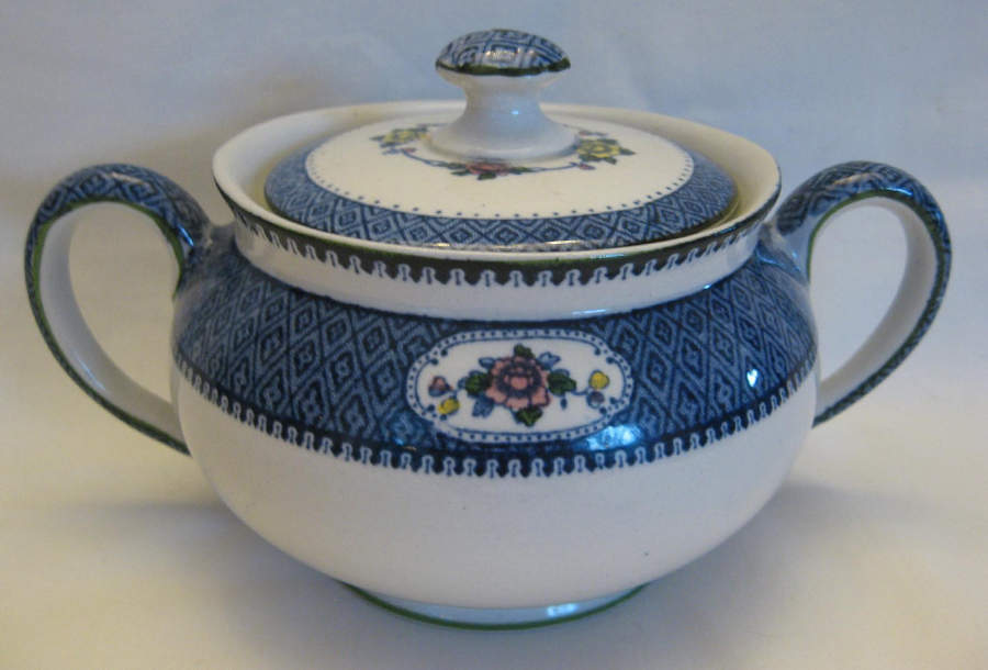 Yang Tse (Multicolored Floral) Sugar Bowl & Lid by Newport-1