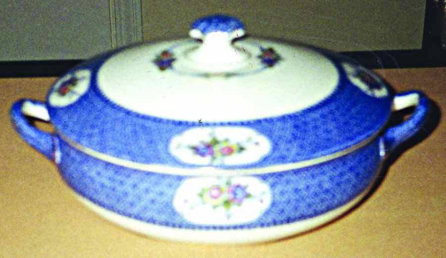 Yang Tse (Multicolored Floral) Round Covered Vegetable by Newport-1