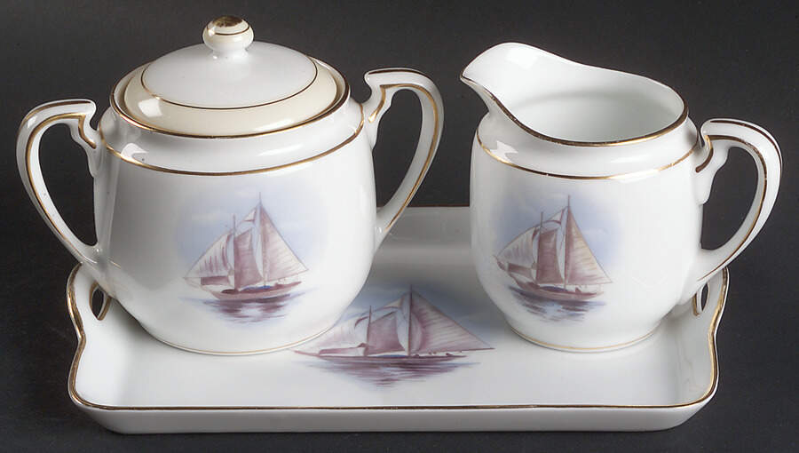 N2880 Mini Creamer & Open Sugar with Tray by Noritake-1