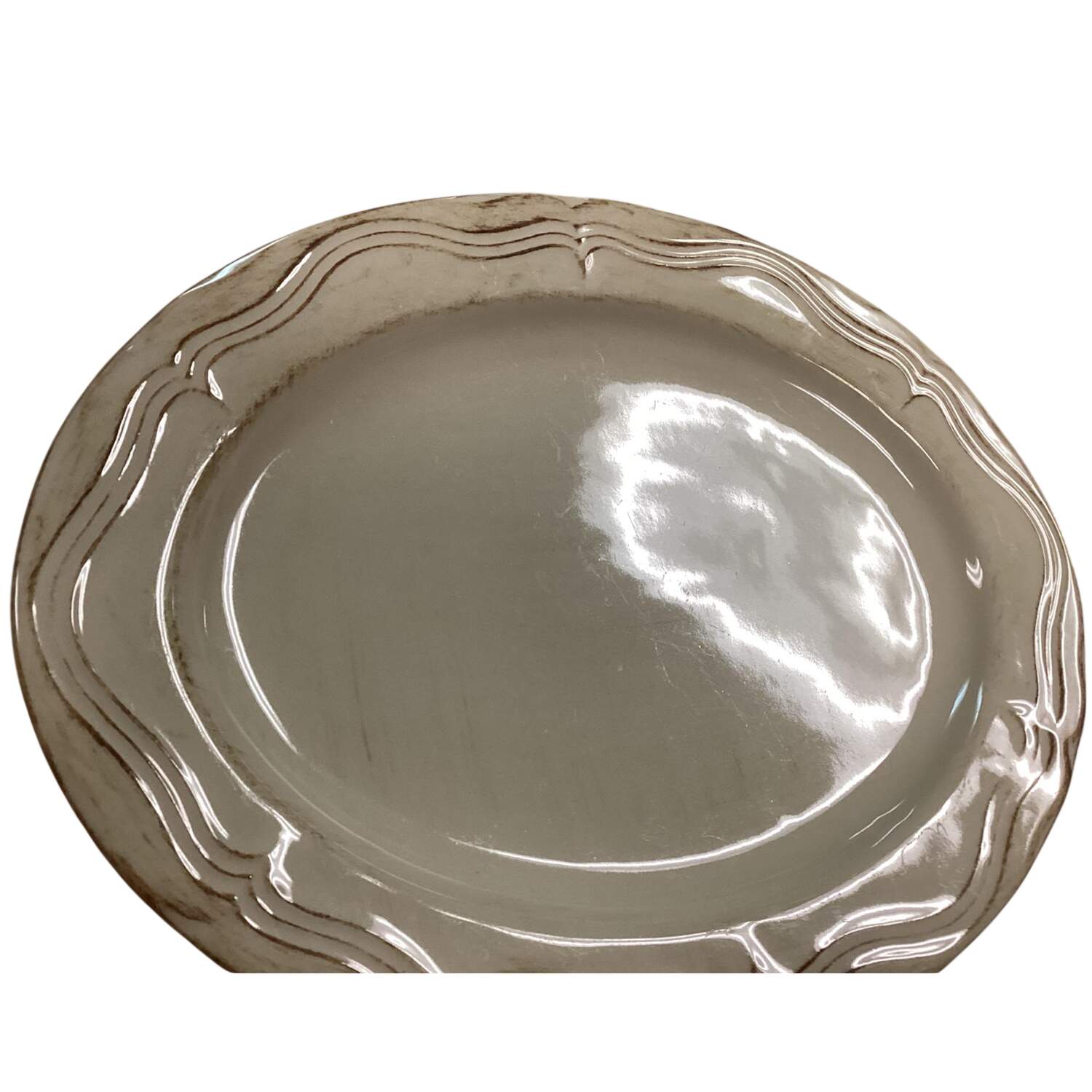 Country Market Rustic 14" Oval Serving Platter by Nikko-1