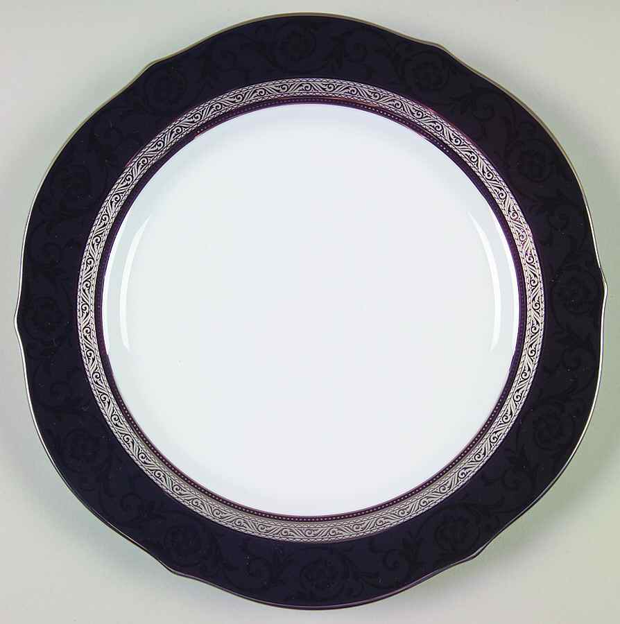 Kingswood Platinum Accent Luncheon Plate by Noritake-1