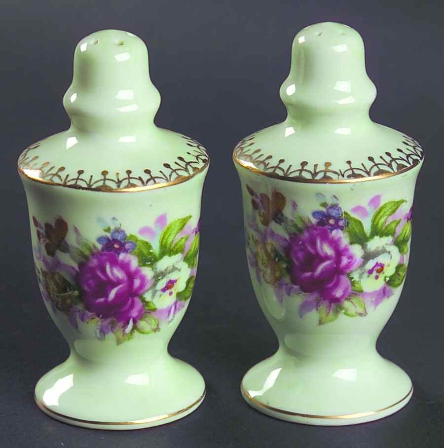 French Bouquet Salt & Pepper Set by Norcrest-1
