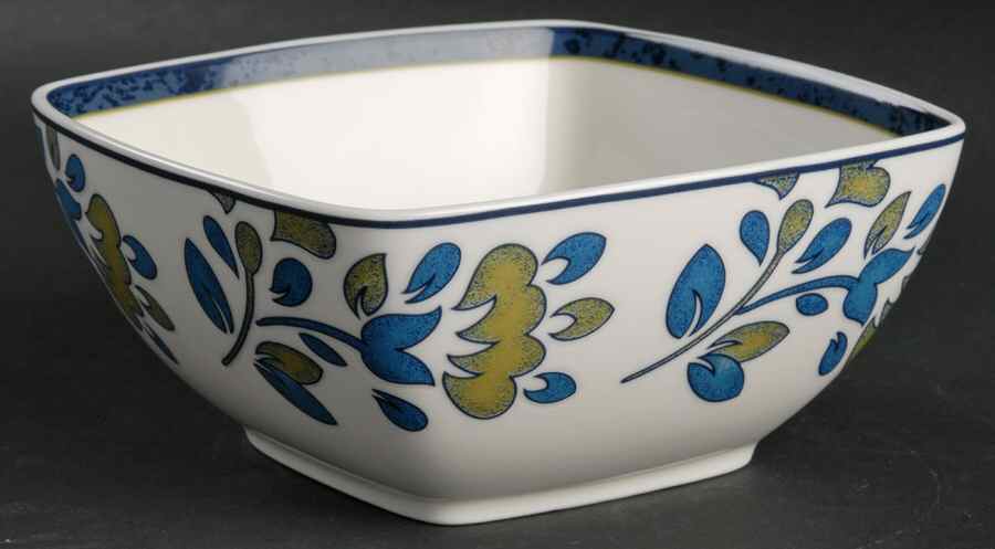 Blue Isle 5" Square Bowl by Noritake-1