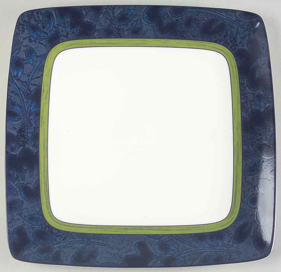 Blue Lagoon Square Dinner Plate by Noritake-1