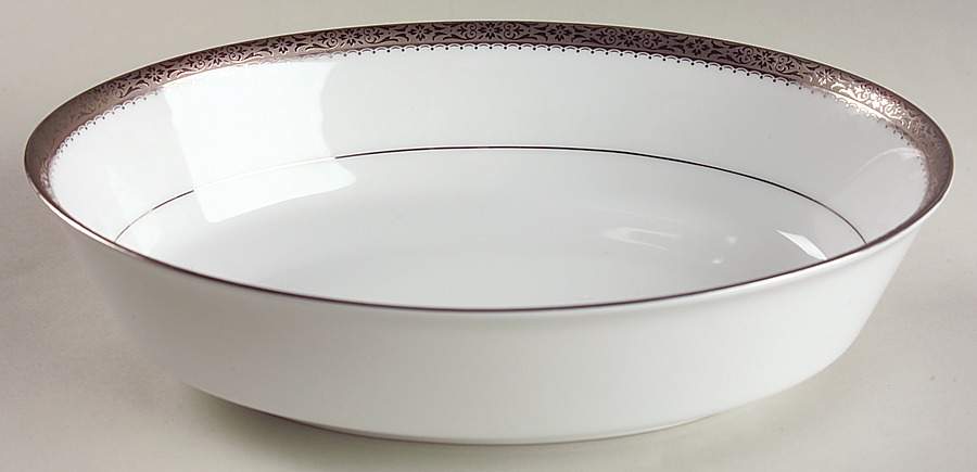 Essex Platinum 9" Oval Vegetable Bowl by Noritake-1