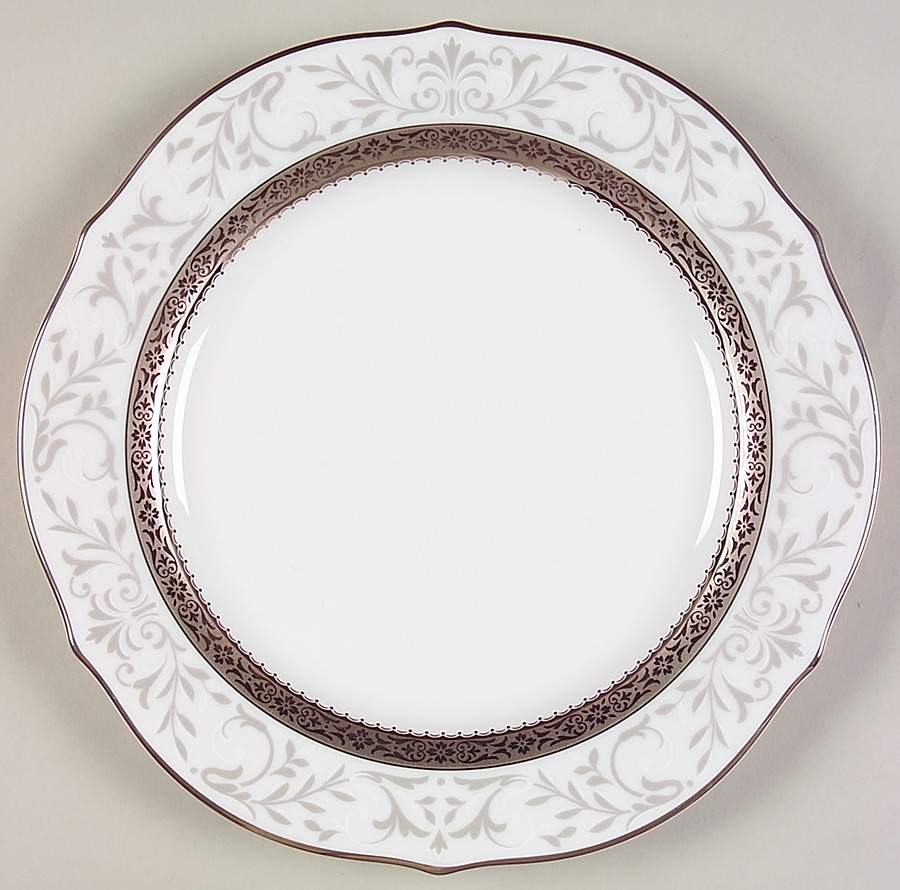 Essex Platinum Accent Luncheon Plate by Noritake-1
