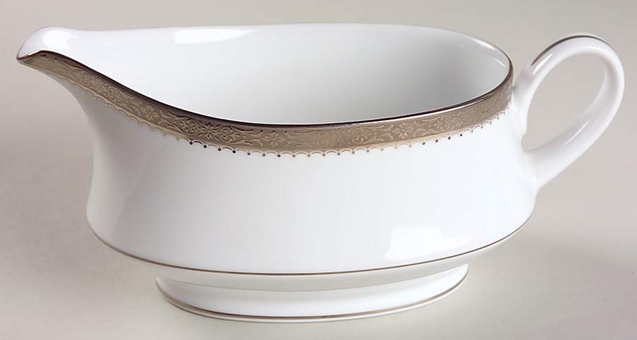 Essex Platinum Gravy Boat by Noritake-1