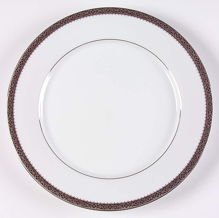 Essex Platinum Dinner Plate by Noritake-1